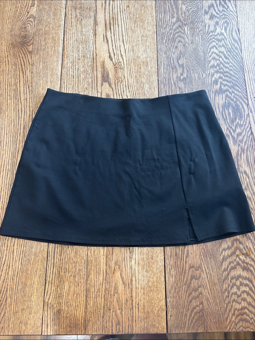 NWT American Eagle Outfitters Black Mini Skirt with Side Slit and Built In Short
